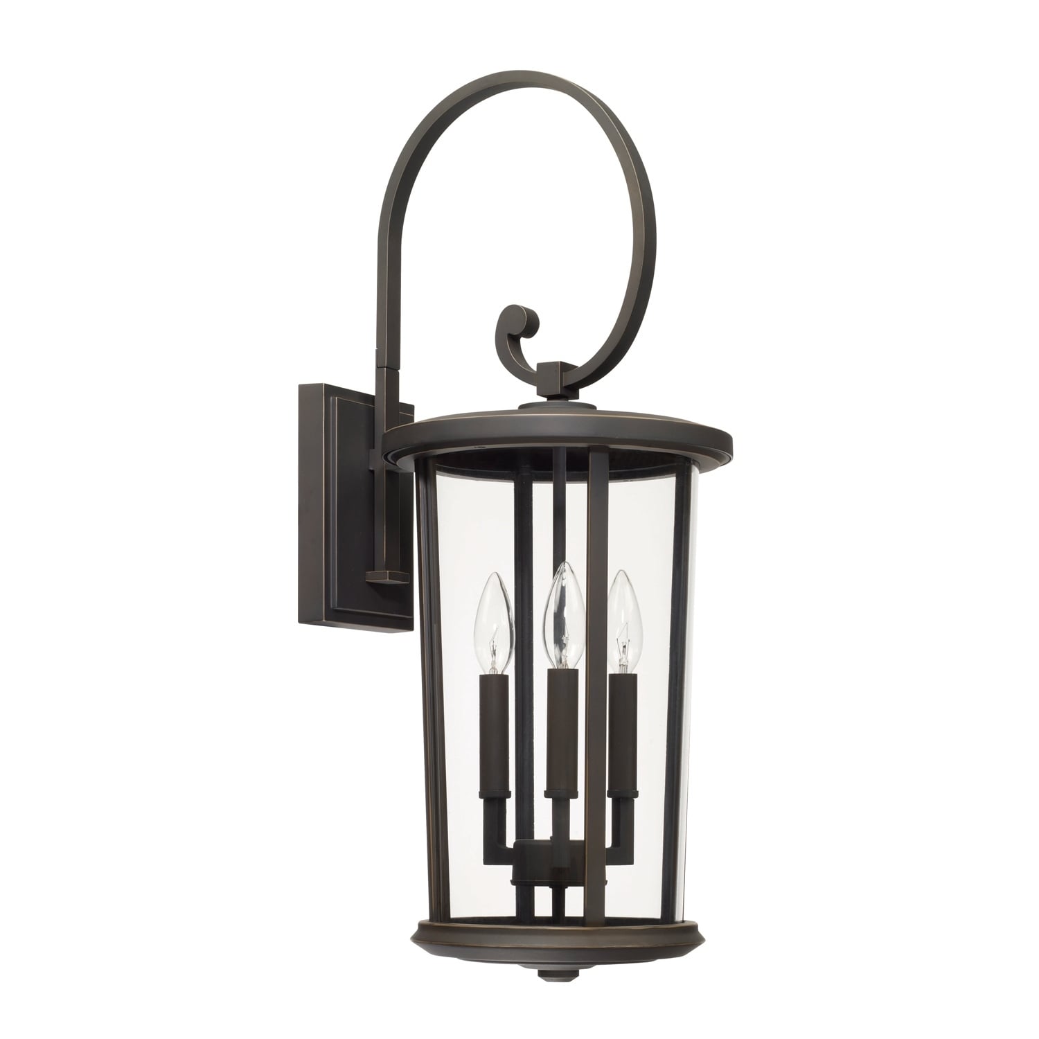 Howell 3-light Oiled Bronze Outdoor Wall Lantern