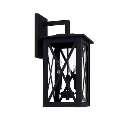 Avondale 3-light Black Outdoor Wall Lantern