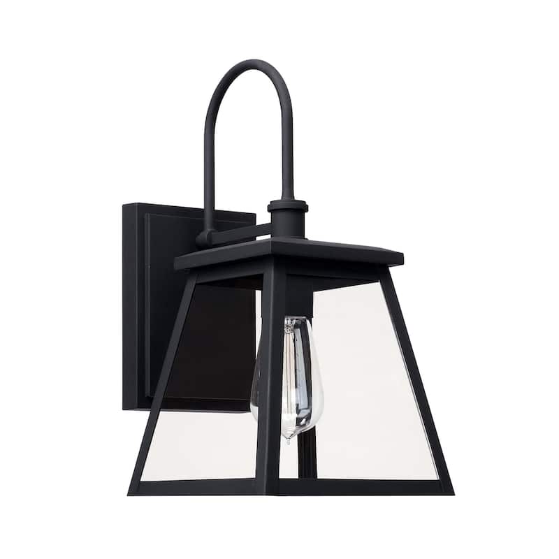 Belmore 1-light Black Outdoor Wall Lantern