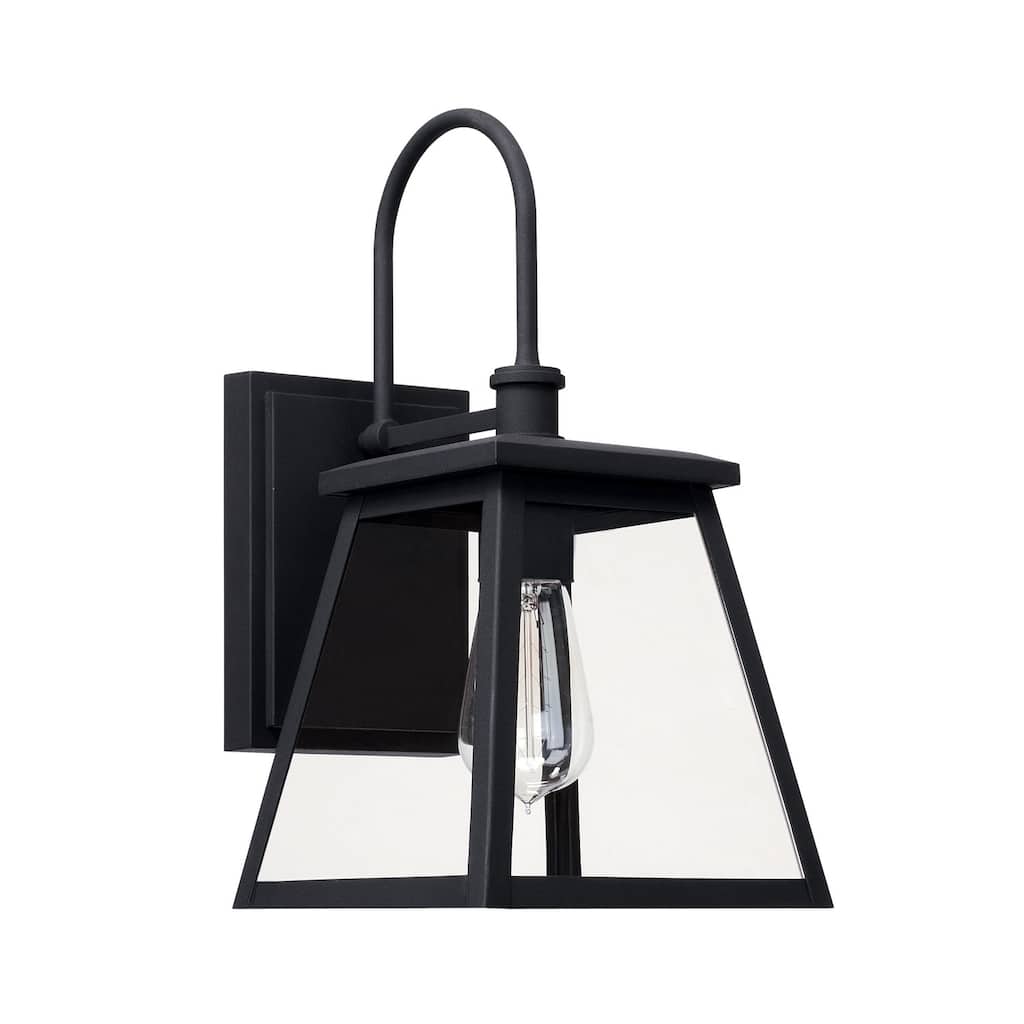 Belmore 1-light Black Outdoor Wall Lantern