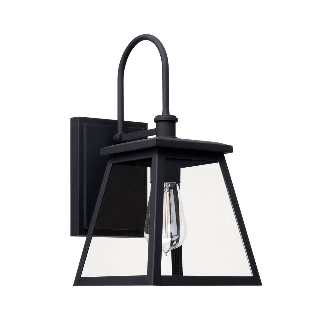 Belmore 1-light Black Outdoor Wall Lantern