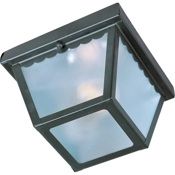 slide 1 of 1, Outdoor Essentials 7.5" Wide Steel Outdoor Ceiling Light