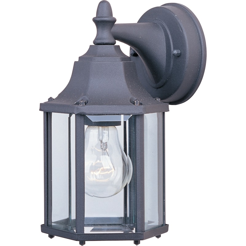 Builder Cast 5.5" Wide Aluminum Outdoor Wall Light - Black