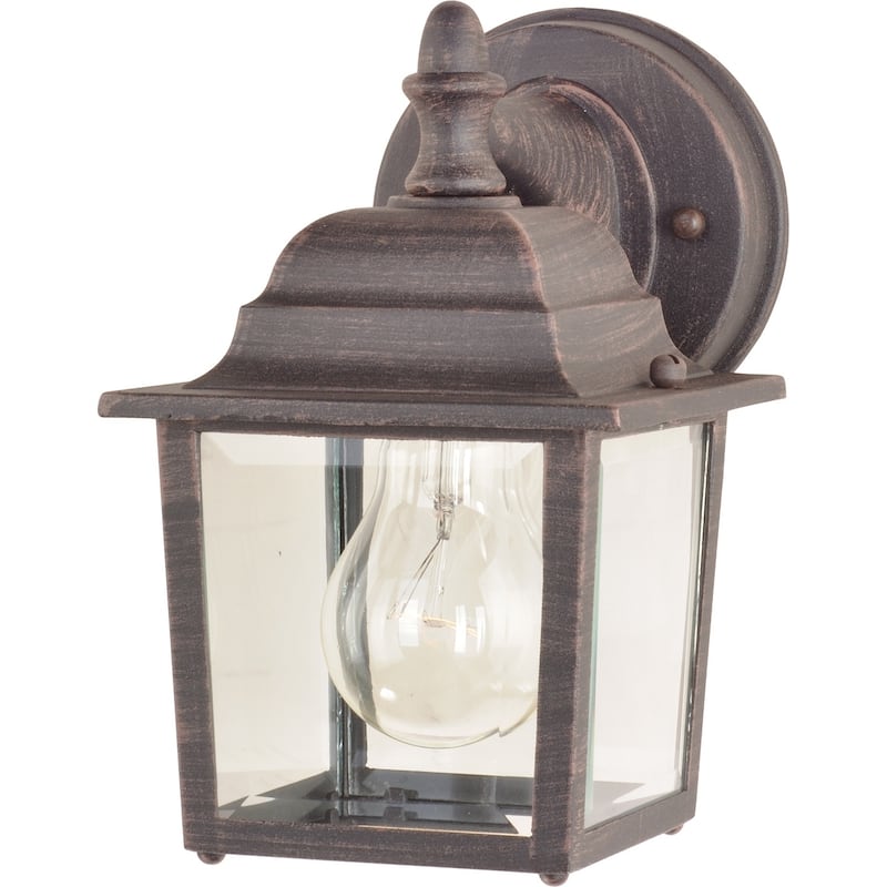 Builder Cast 1-Light Outdoor Wall Lantern - rust patina