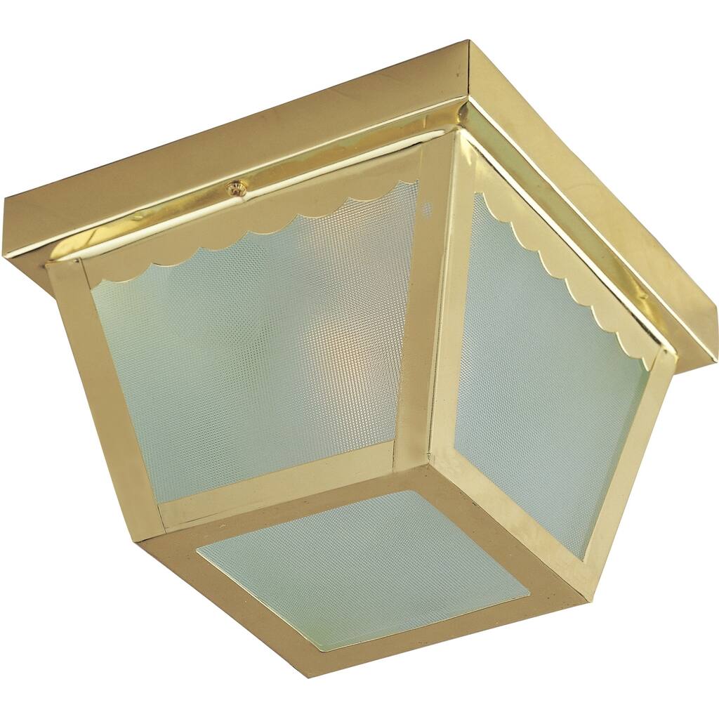 Outdoor Essentials 9.5" Wide Steel Outdoor Ceiling Light