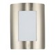 preview thumbnail 1 of 0, View 8" Wide Steel Outdoor Wall Light Stainless Steel