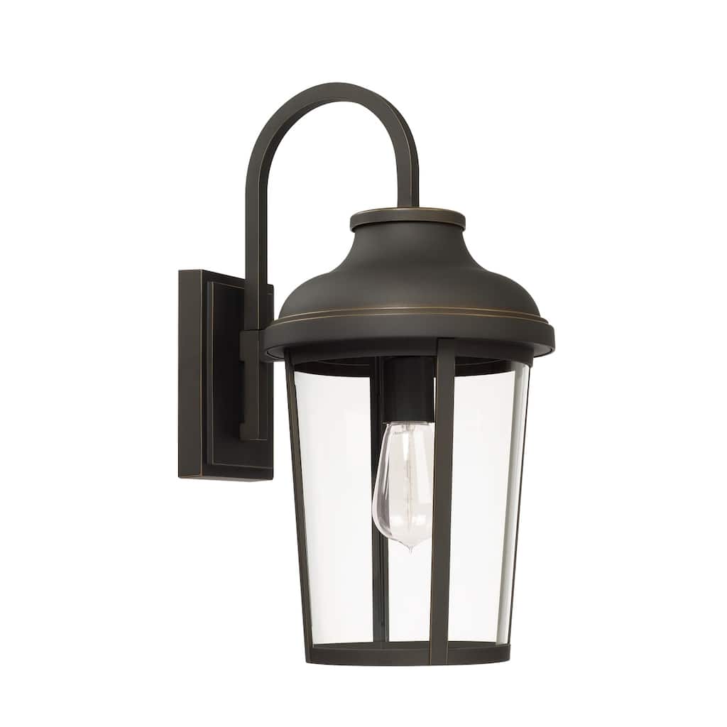 Dunbar 1-light Oiled Bronze Outdoor Wall Lantern