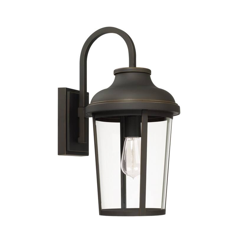 Dunbar 1-light Oiled Bronze Outdoor Wall Lantern