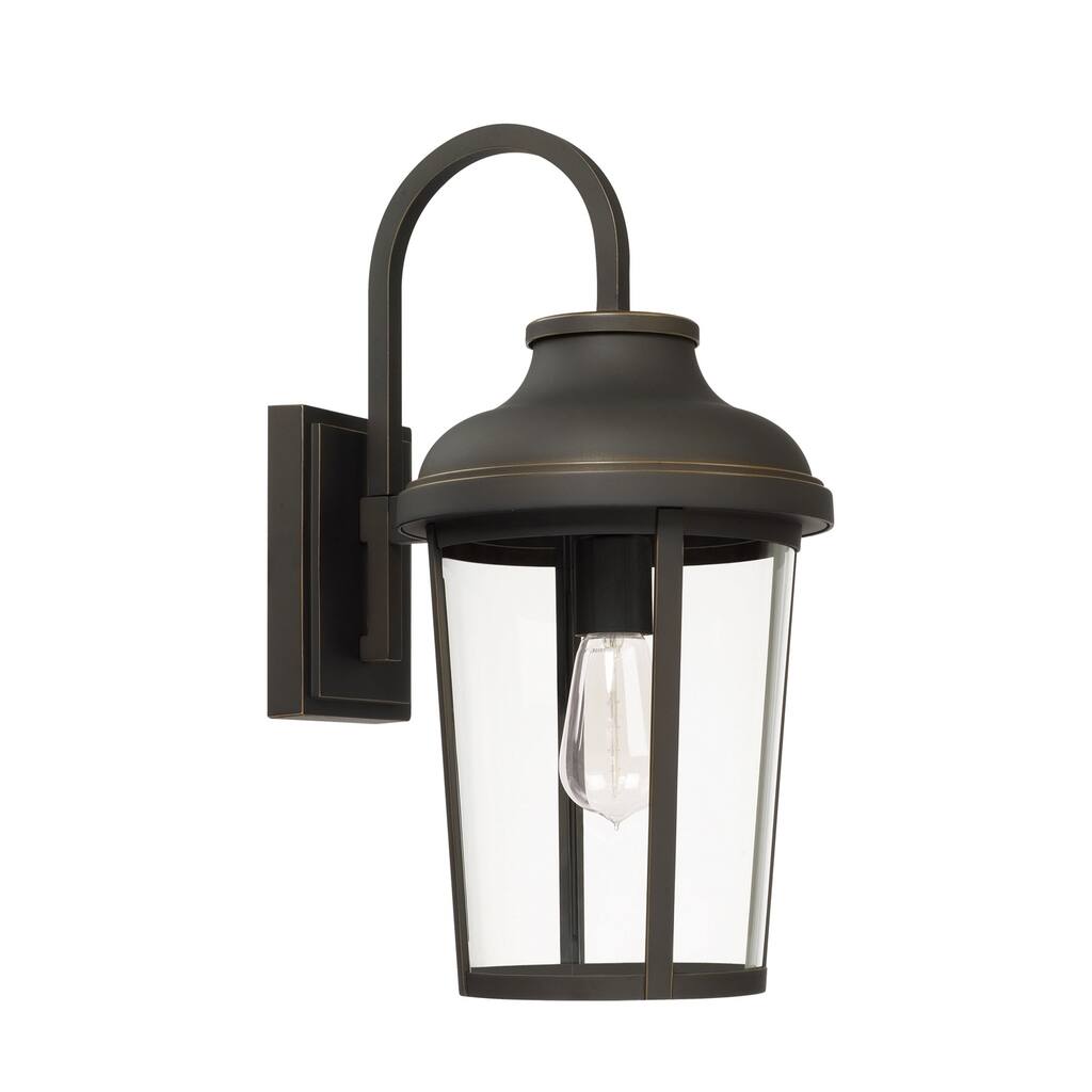 Dunbar 1-light Oiled Bronze Outdoor Wall Lantern