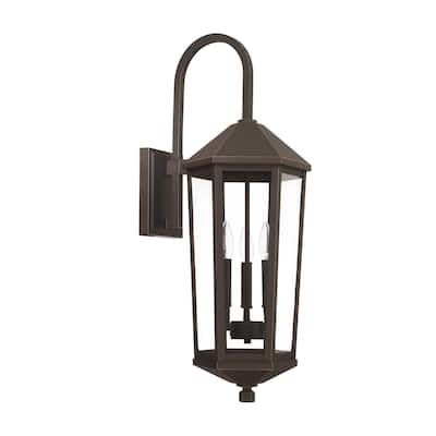 Ellsworth 3-light Oiled Bronze Outdoor Wall Lantern