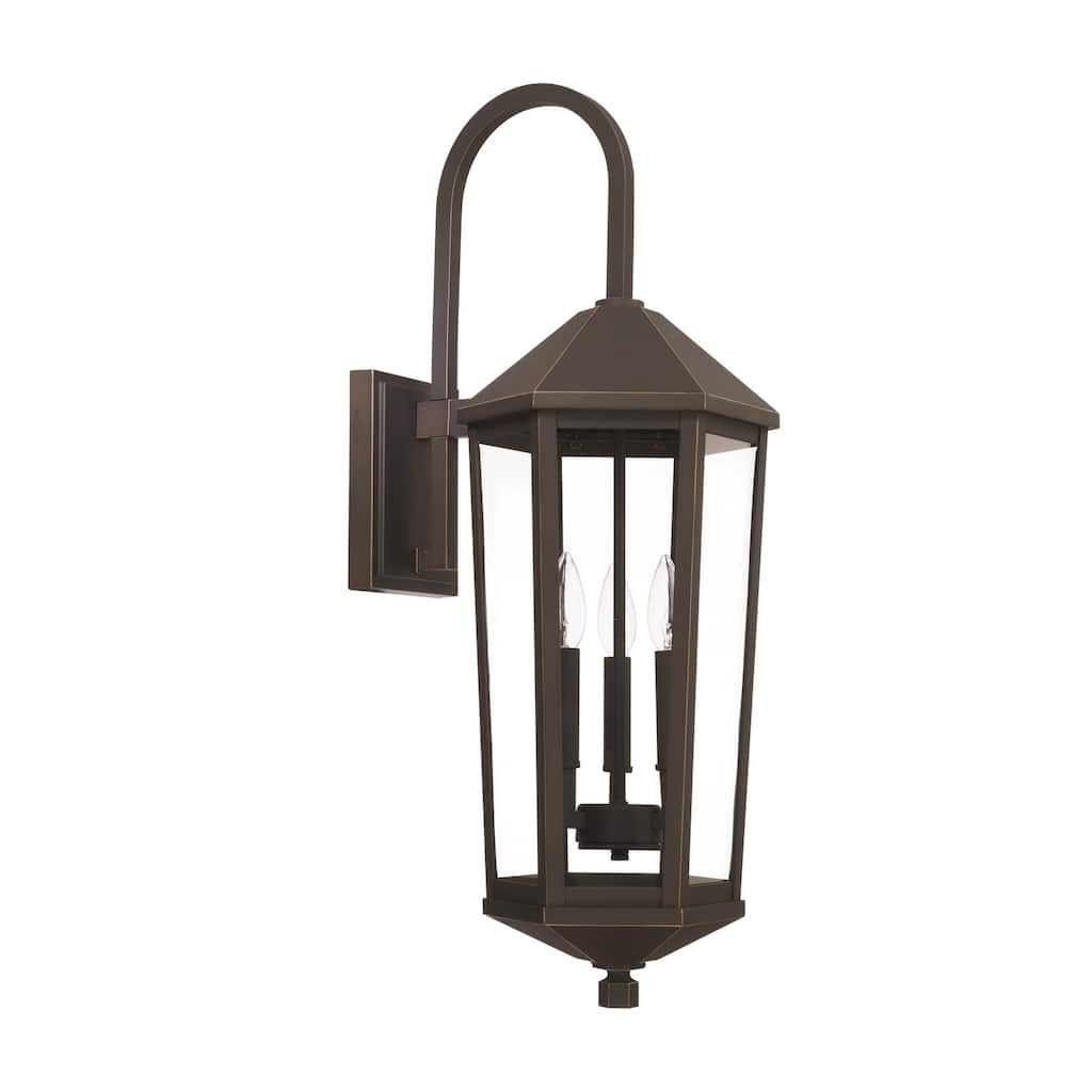 Ellsworth 3-light Oiled Bronze Outdoor Wall Lantern