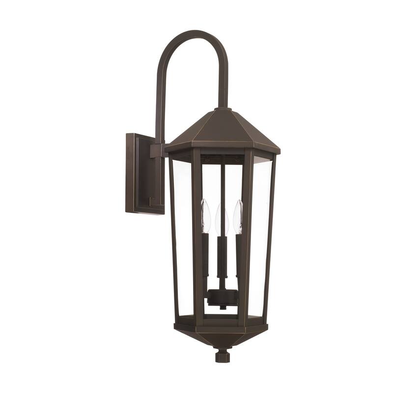 Ellsworth 3-light Oiled Bronze Outdoor Wall Lantern - N/A