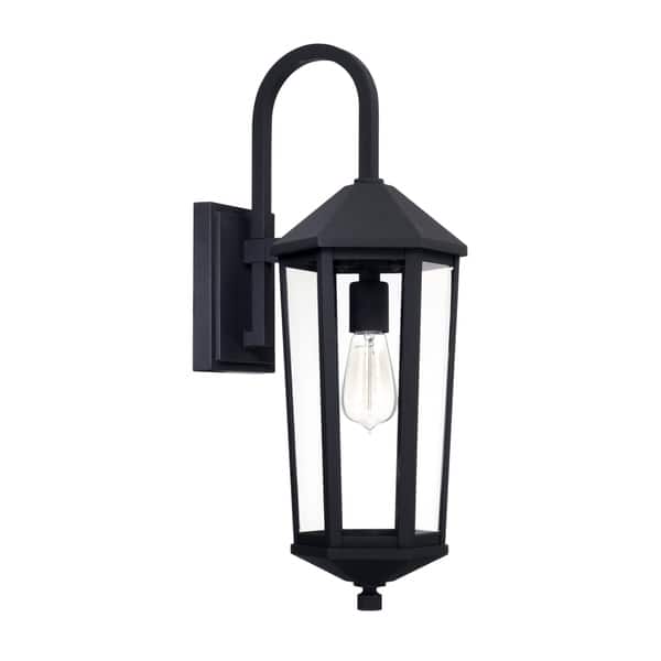slide 1 of 1, Ellsworth 1-light Black Outdoor Wall Lantern