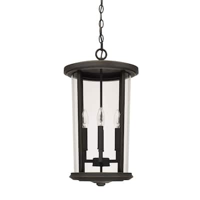 Howell 4-light Oiled Bronze Outdoor Hanging Lantern