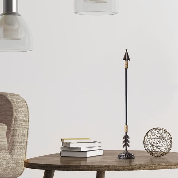 American Art Decor Iron Metal Arrow Tabletop Figurine American Art Decor Iron Metal Arrow Tabletop Figurine
