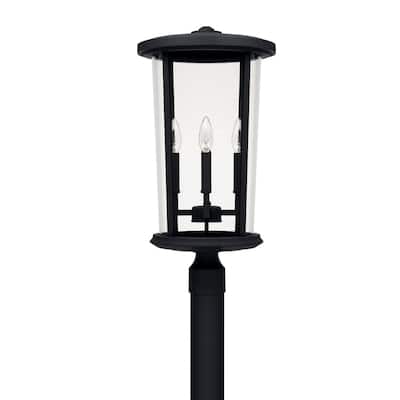 Howell 4-light Black Outdoor Post Mount