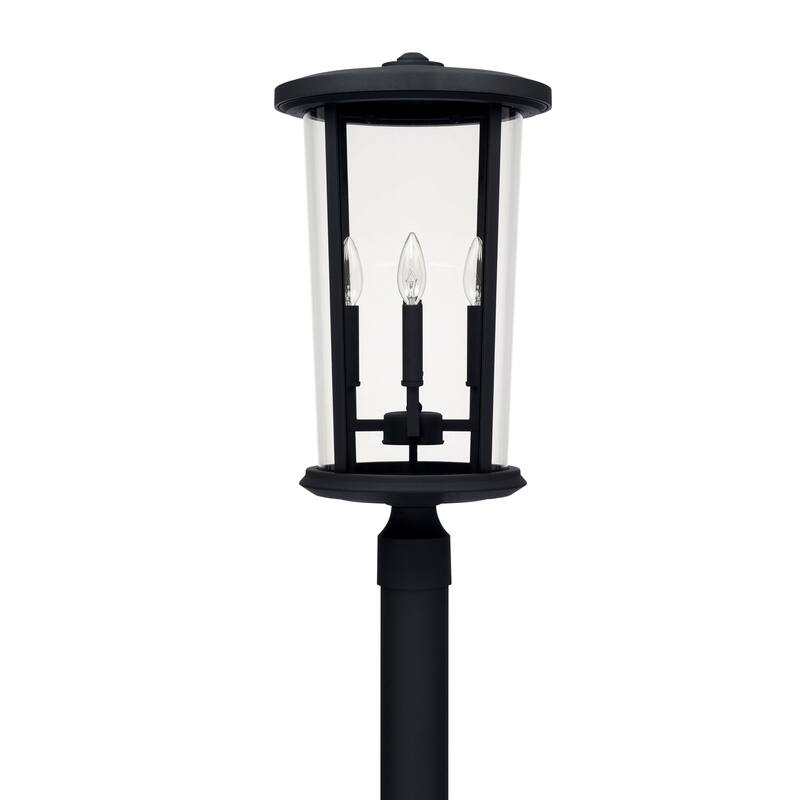 Howell 4-light Black Outdoor Post Mount - Black