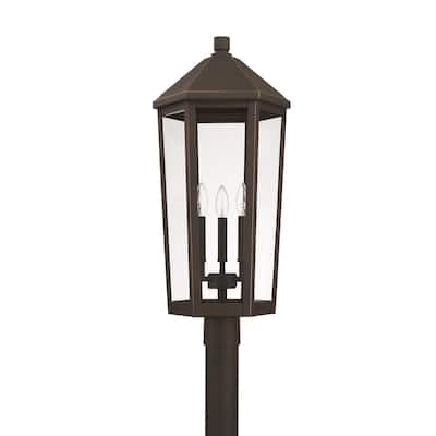 Ellsworth 3-light Oiled Bronze Post Mount