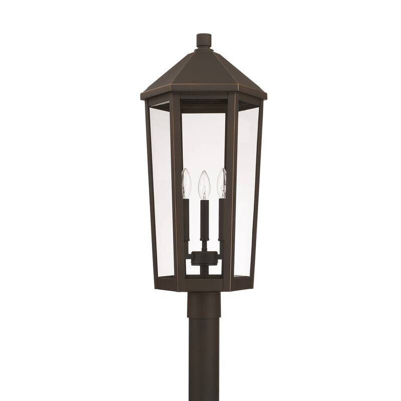Ellsworth 3-light Oiled Bronze Post Mount - Oiled Bronze