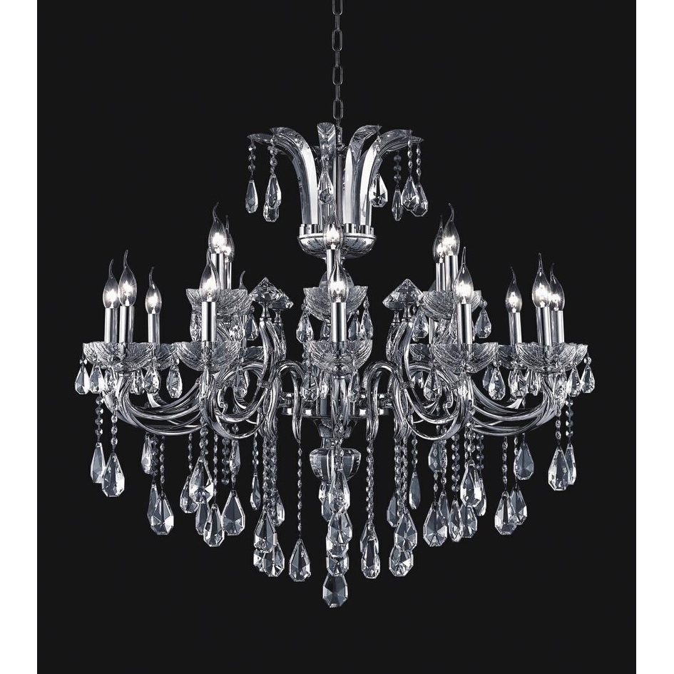 18 Light Chandelier with Chrome Finish - Chandeliers For Bedrooms by Overstock.com