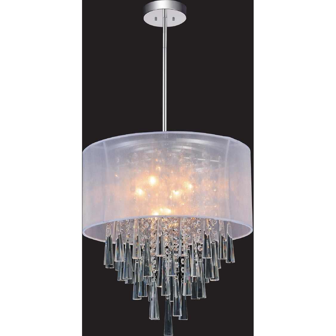 8 Light Chandelier with Chrome Finish - Chandeliers For Bedrooms by Overstock.com