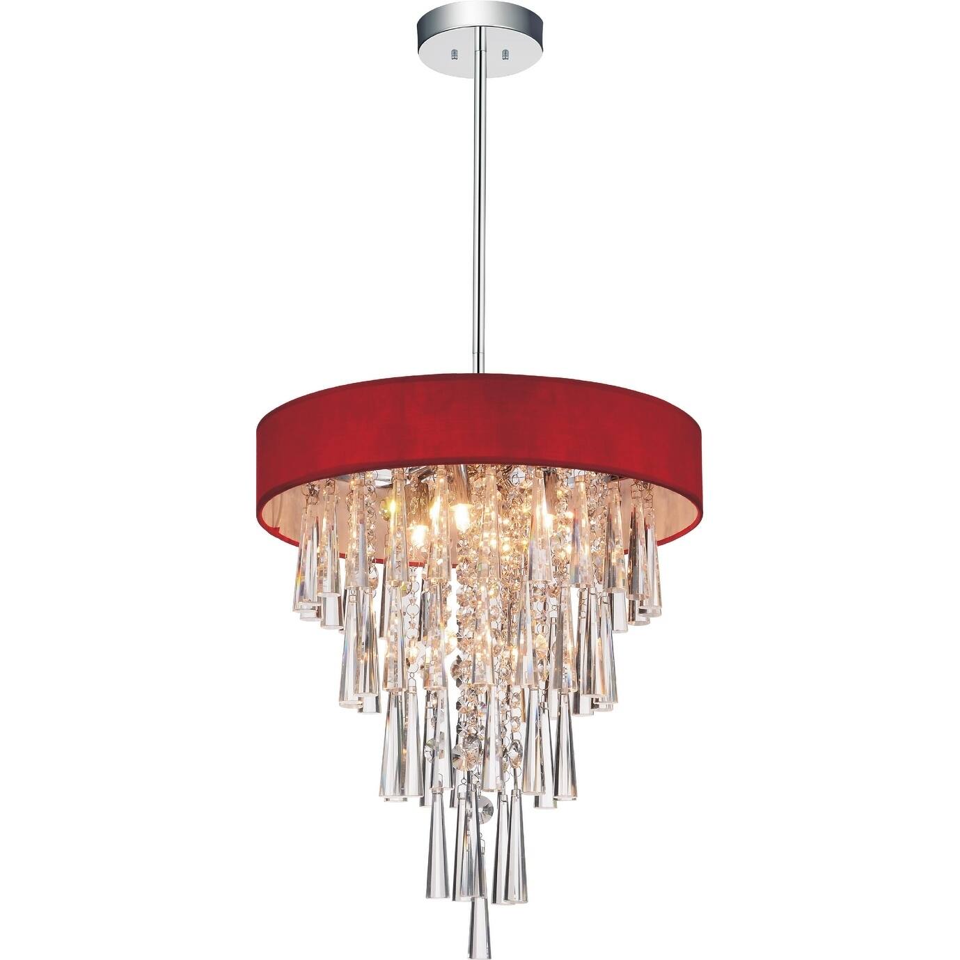 6 Light Chandelier with Chrome Finish - Chandeliers For Bedrooms by Overstock.com