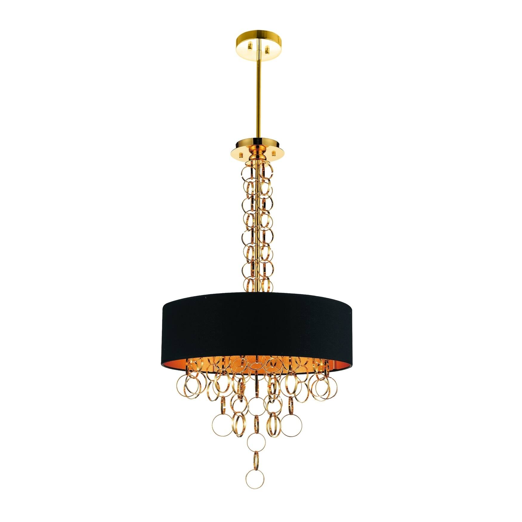 6 Light Chandelier with Gold Finish - Chandeliers For Bedrooms by Overstock.com