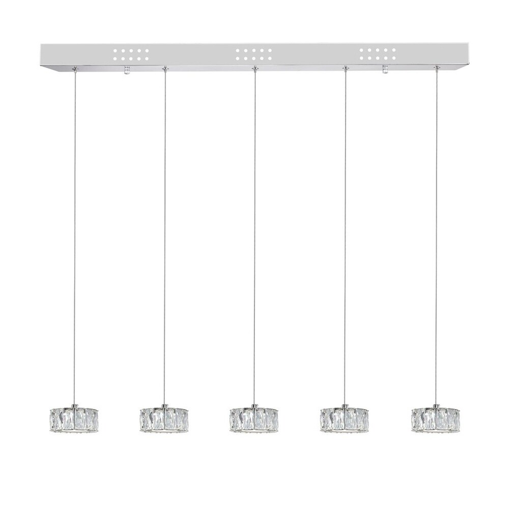 LED Chandelier with Chrome Finish