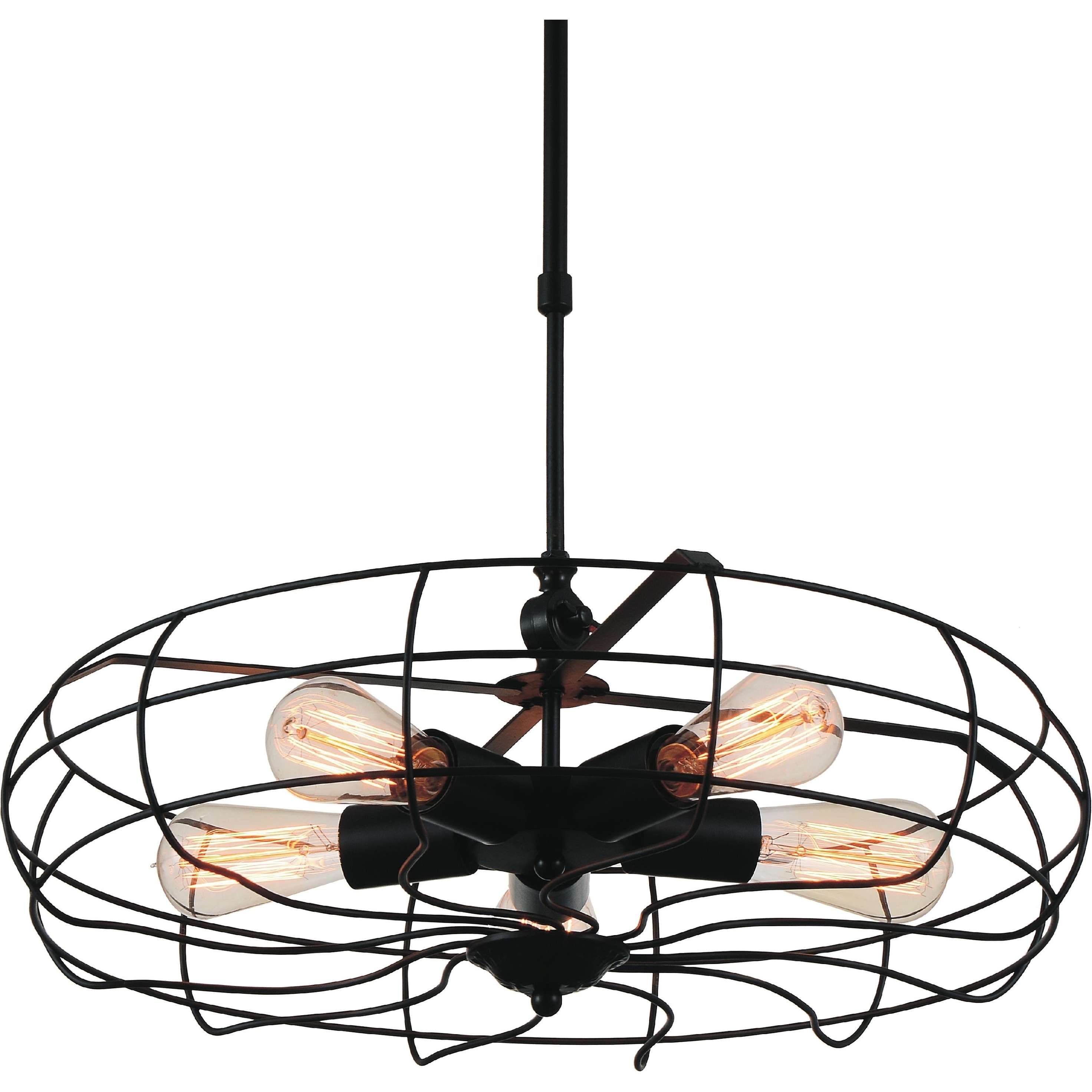 Carbon Loft DeMaurny 5-light Chandelier with Black Finish - Chandeliers For Bedrooms by Overstock.com