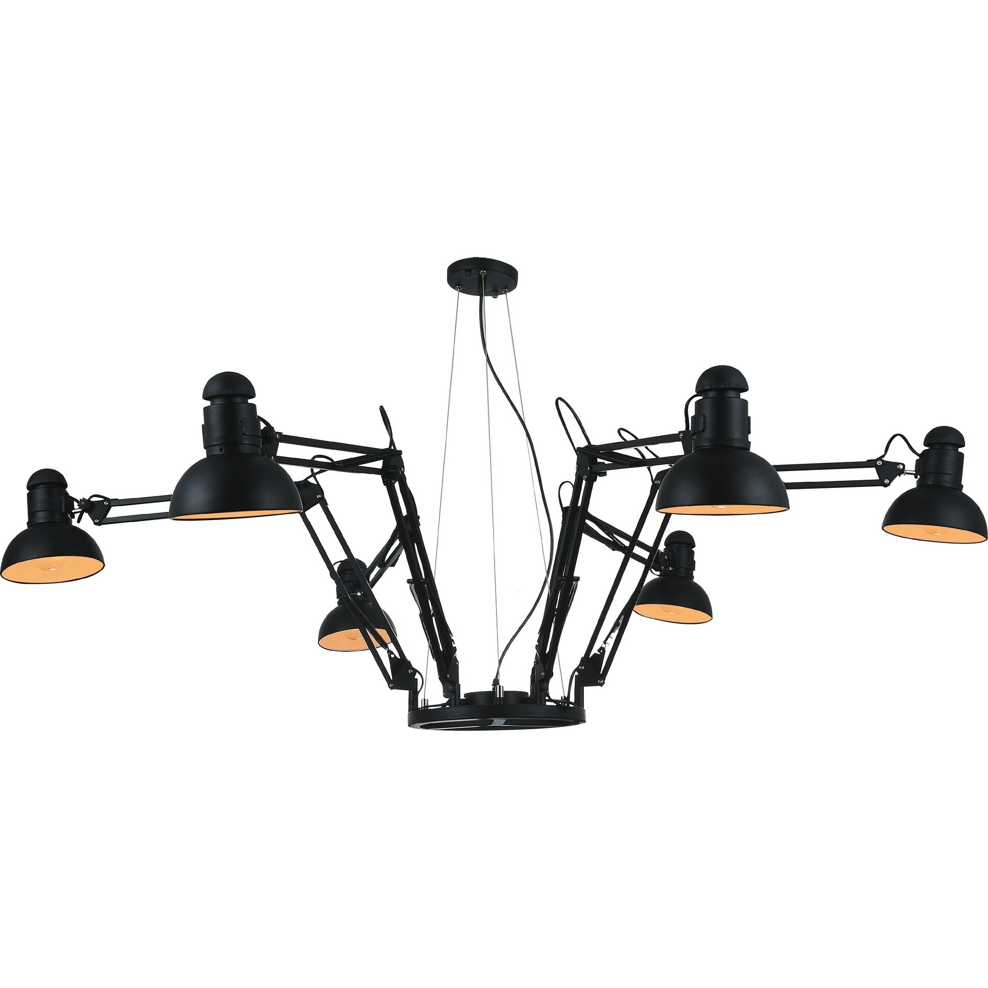 Carbon Loft DeHerrera 6-light Chandelier with Black Finish - Chandeliers For Bedrooms by Overstock.com