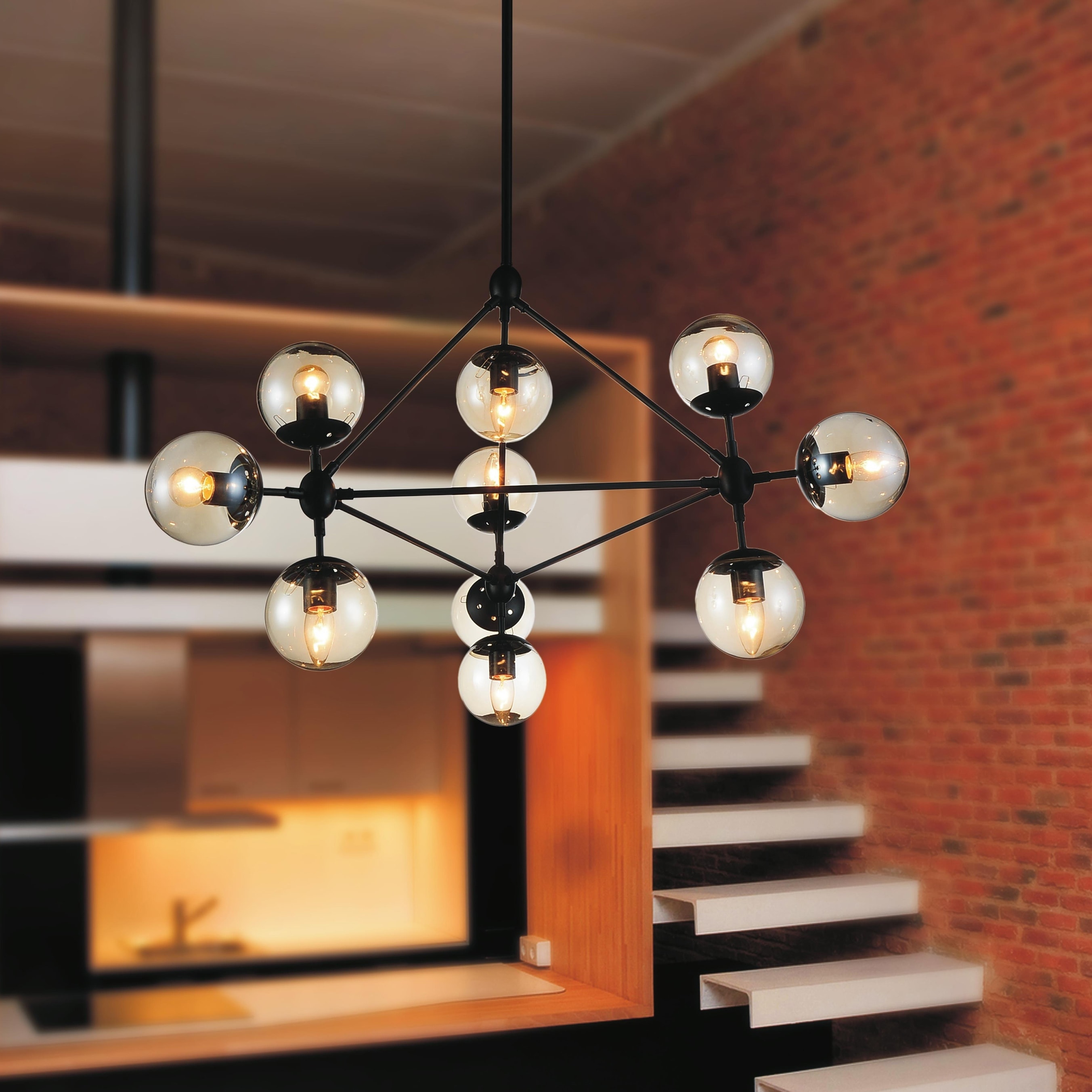 Carbon Loft Carvalho 10-light Chandelier with Black Finish - Chandeliers For Bedrooms by Overstock.com