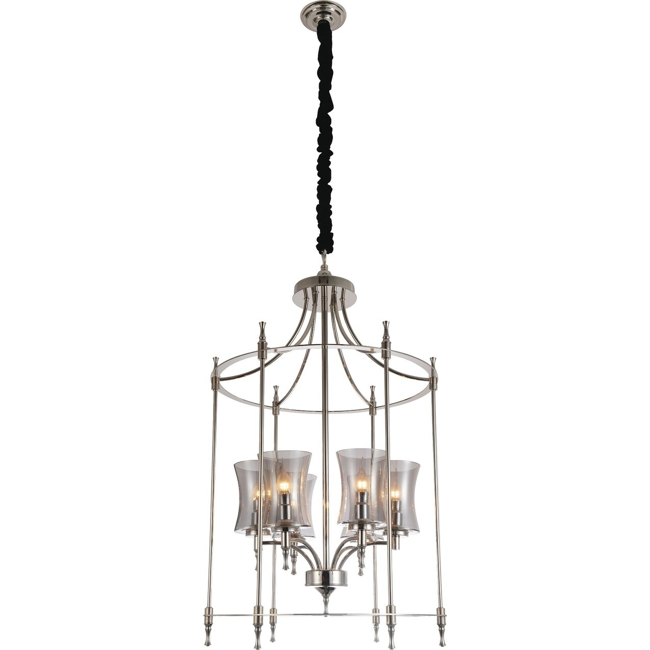 The Gray Barn Trunchbull 6-light Chandelier with Chrome Finish - Chandeliers For Bedrooms by Overstock.com