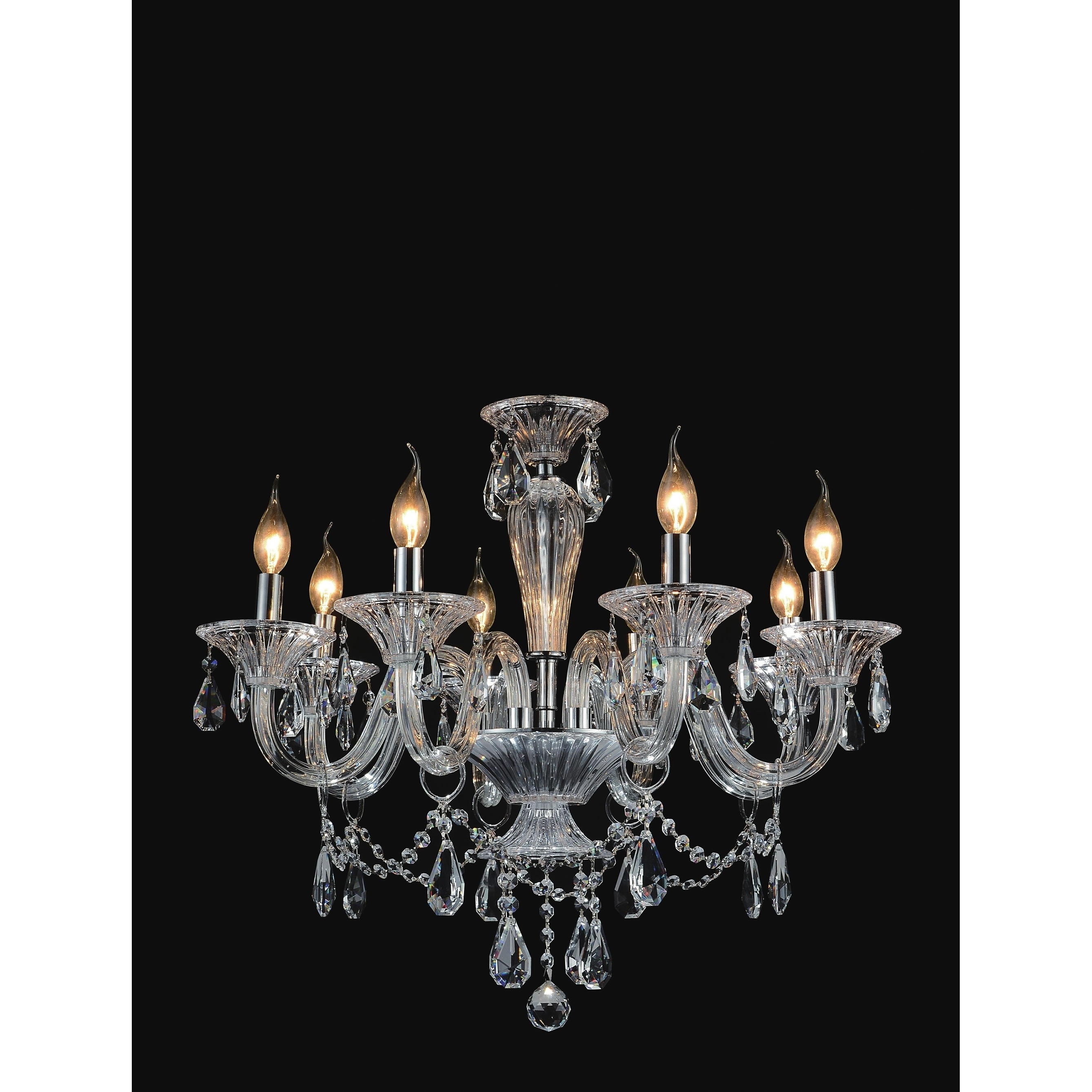 8 Light Chandelier with Chrome Finish - Chandeliers For Bedrooms by Overstock.com