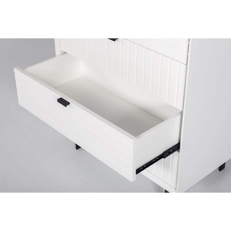 Nova Domus Valencia Contemporary White Chest