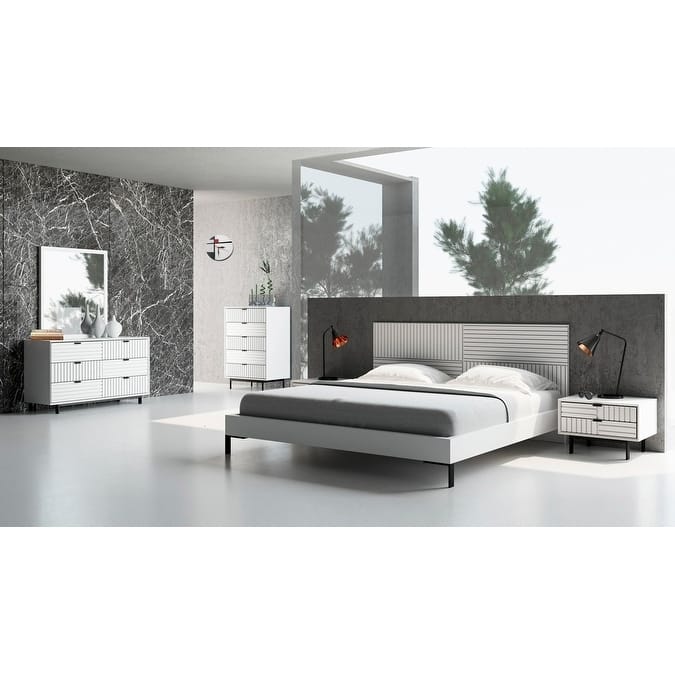 Nova Domus Valencia Contemporary White Chest
