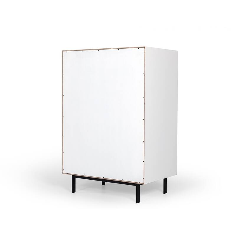 Nova Domus Valencia Contemporary White Chest