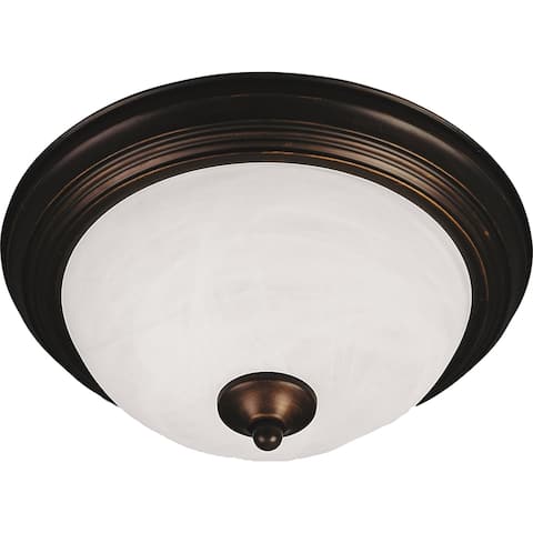 Essentials 13.5" Wide Iron Flush Mount Ceiling Light