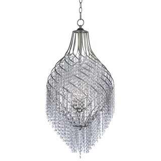 Twirl 3-light 16.75" Wide Steel Chandelier