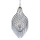 preview thumbnail 1 of 0, Twirl 3-light 16.75" Wide Steel Chandelier