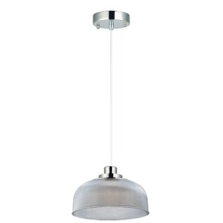 Retro 1-Light LED Pendant - Polished Nickel