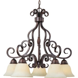 Manor 5-light 25.5" Wide Steel Chandelier - Oil Rubbed bronze