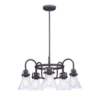 Seafarer 5-light 23.75" Wide Steel Chandelier