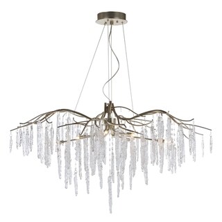 Willow 11-light 45" Wide Metal Chandelier - silver gold - Chandeliers For Bedrooms by Overstock.com