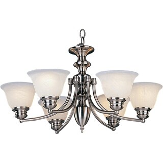 Malaga 6-Light Chandelier - satin nickel
