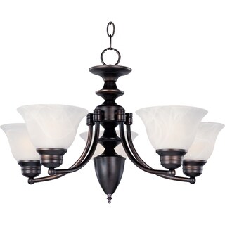 Malaga 5-light 25" Wide Steel Chandelier