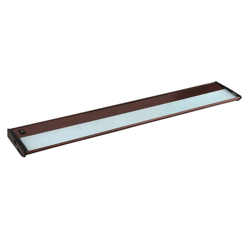 CounterMax MX-X120 5" Wide Aluminum Under Cabinet Light - Metallic bronze