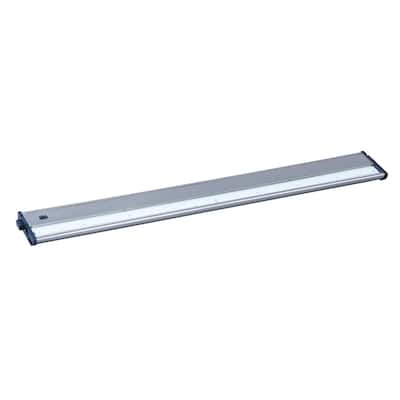 CounterMax MX-L120DC 4" Wide Metal Under Cabinet Light - satin nickel