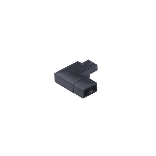 slide 1 of 1, CounterMax MX-L-24-SS Plastic 90 Degree Connector - Black
