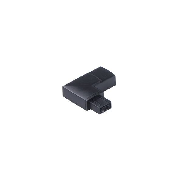 slide 1 of 1, CounterMax MX-L-24-SS Plastic 90 Degree Connector - Black