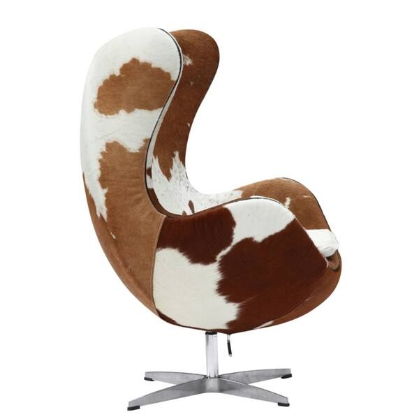 Shop Fine Mod Imports Pony Cowhide Swivel Inner Chair With